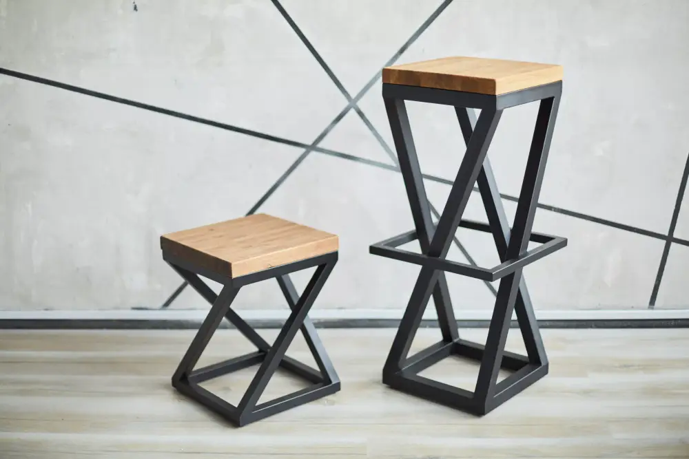 chaises-bois-fer-forgé