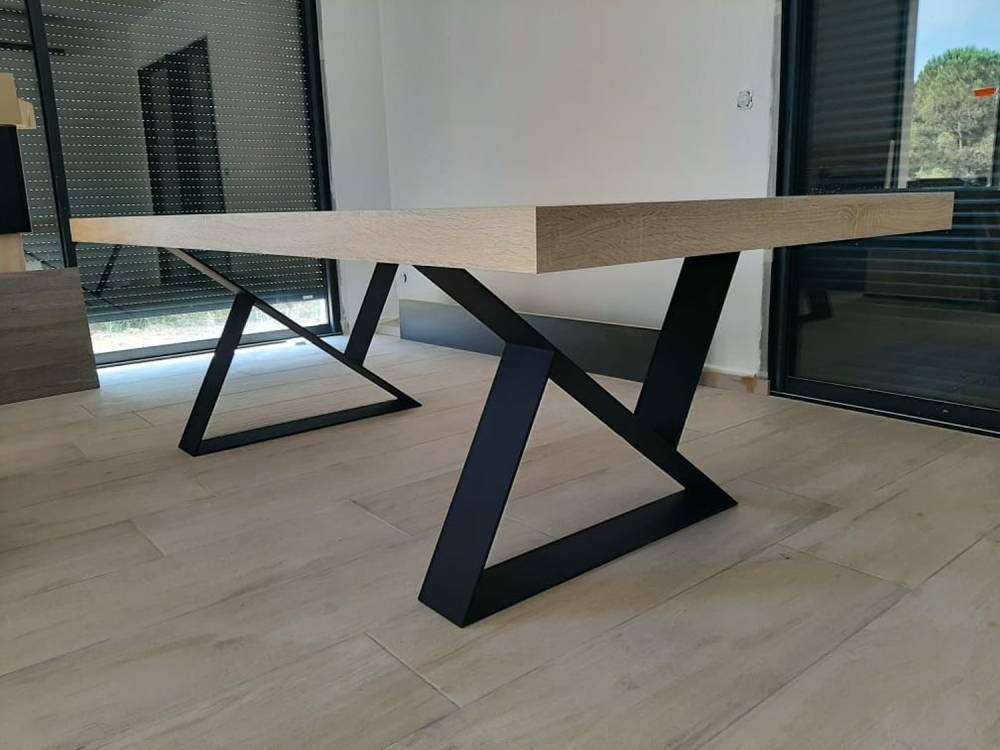 Mobilier Table Fer et Bois R.Forge (1)